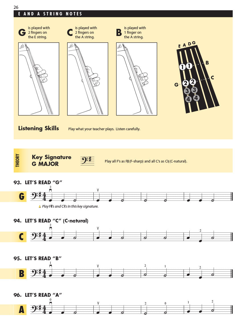 Double Bass Essential Elements for Strings – Book 1 with EEi
