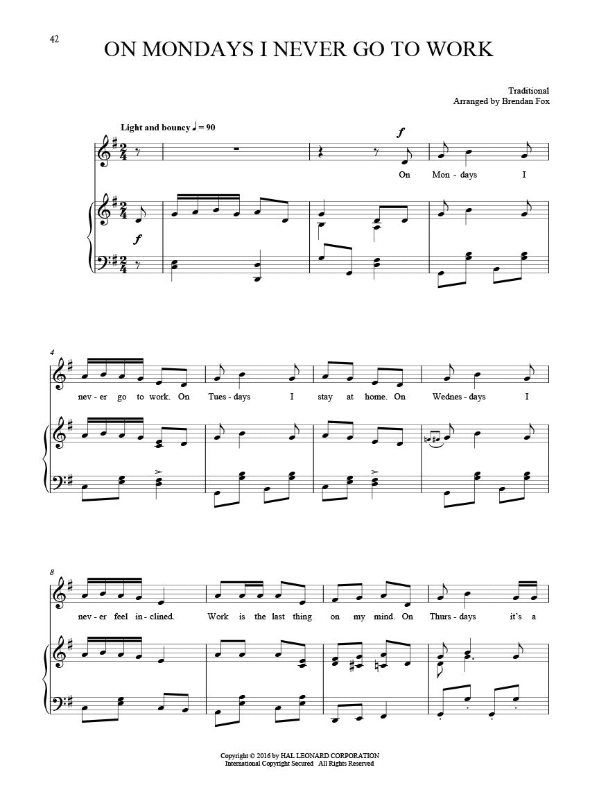 25 Folksong Solos for Children - Vocal/Piano