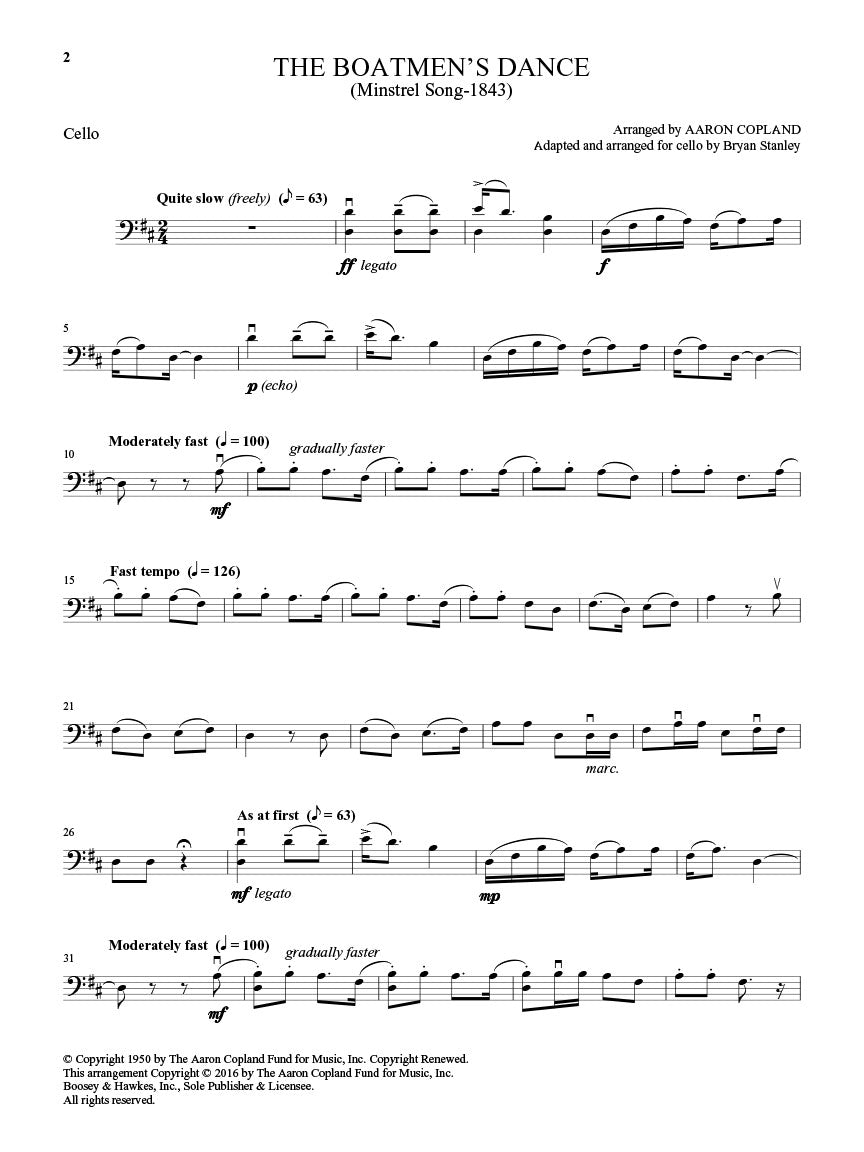 Copland: Old American Songs - Cello