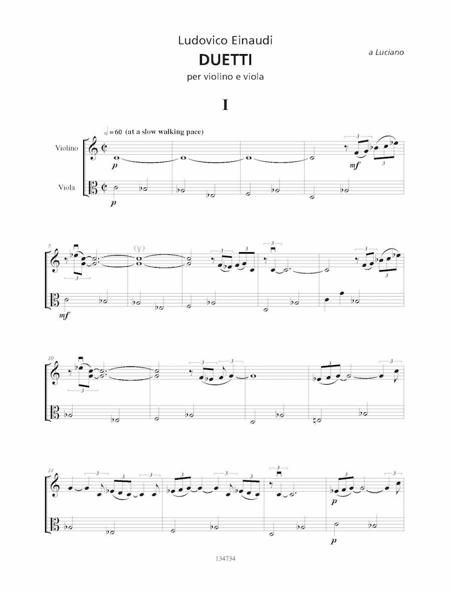 Einaudi (5) Violin and Viola