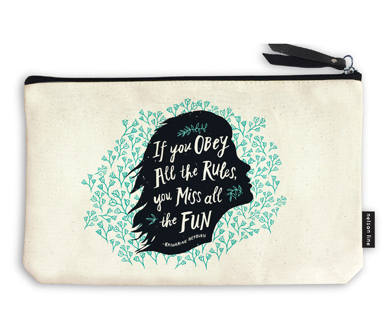 Clearance: Pencil Bag/Zipper Pouch: Obey the Rules Zipper Pouch (10x6.5")