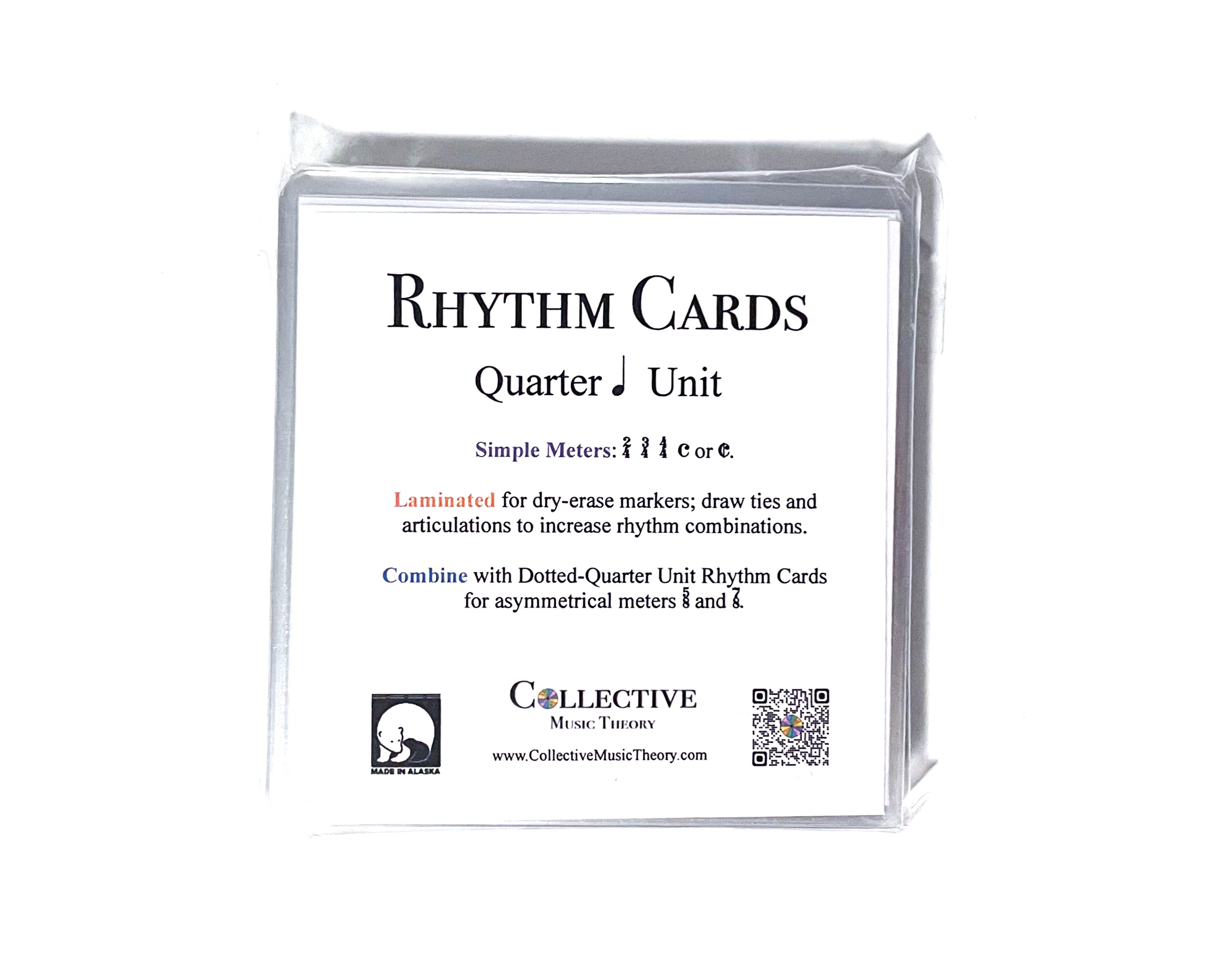 Teaching Aid: Rhythm Cards (Quarter Unit; Simple Meters)