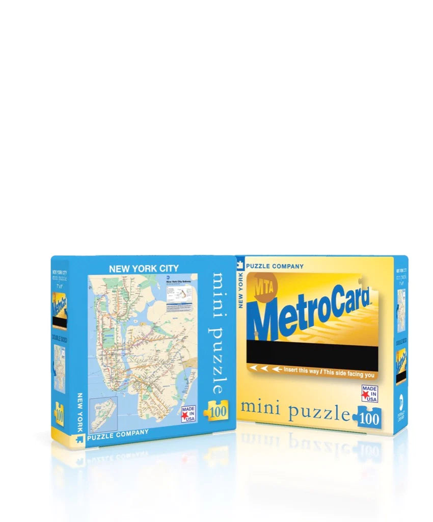 Puzzle: New York Subway Map Mini (Double Sided)