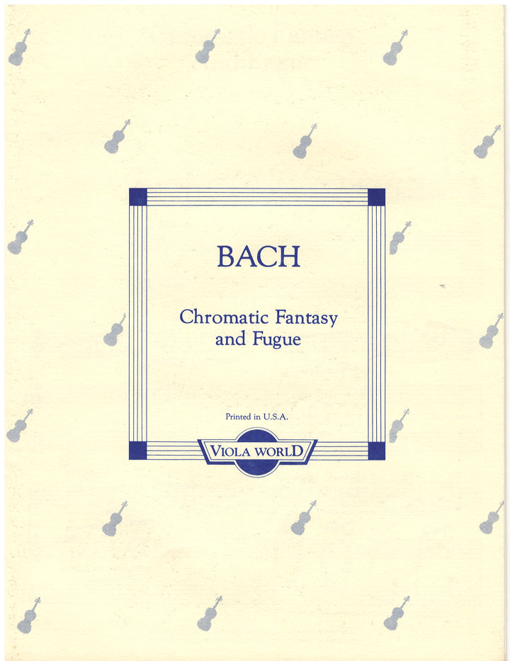 Bach: Chromatic Fantasy & Fugue