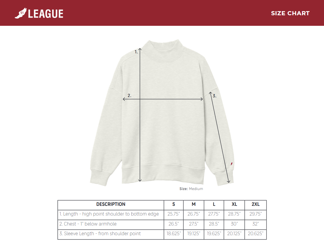 Sweatshirt: Diana Mock-Neck Reverse Fleece