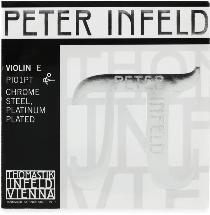 Violin String E Peter Infeld Chrome Steel, Platinum Plated Ball/Loop