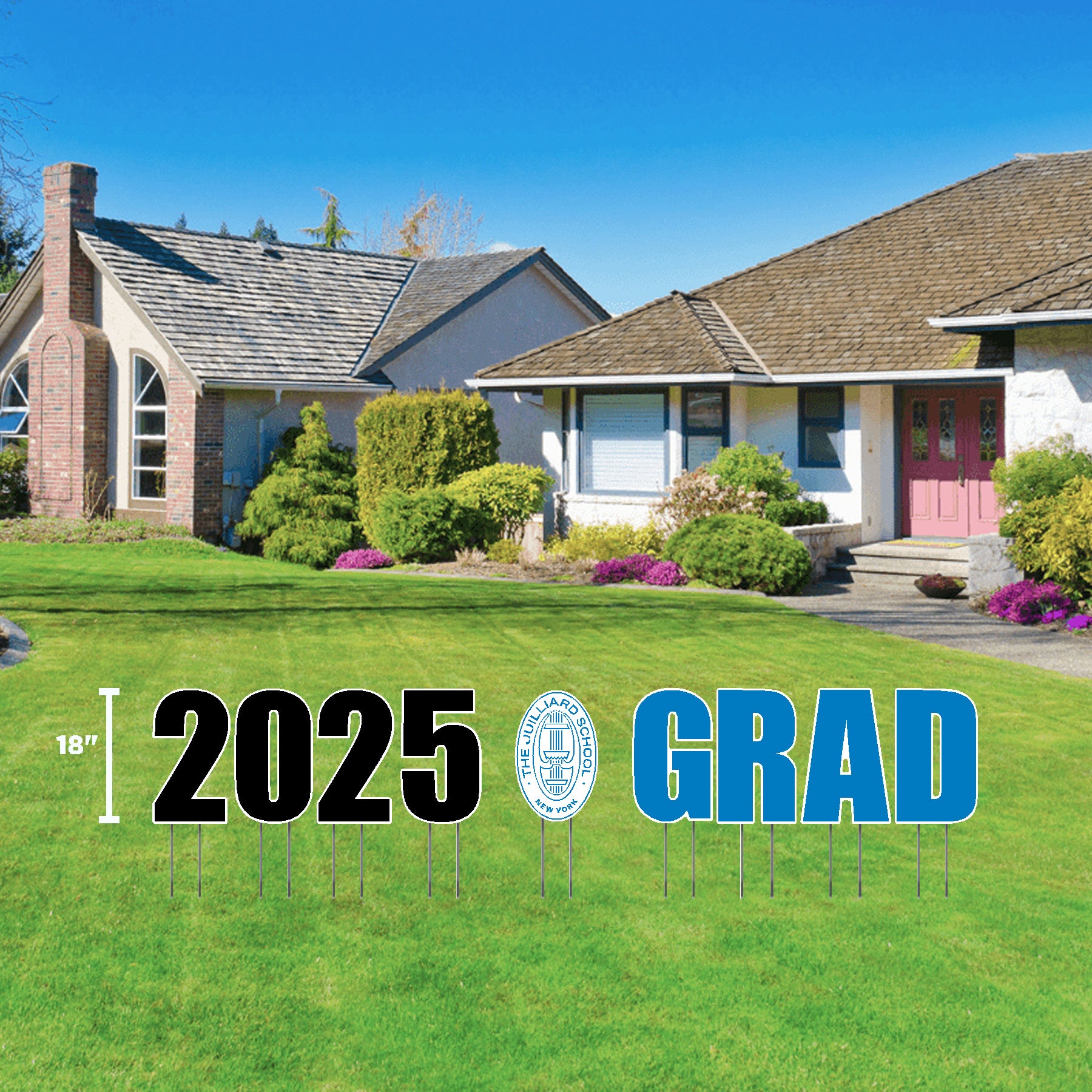 Lawn Sign: 2025 GRAD + Juilliard Seal