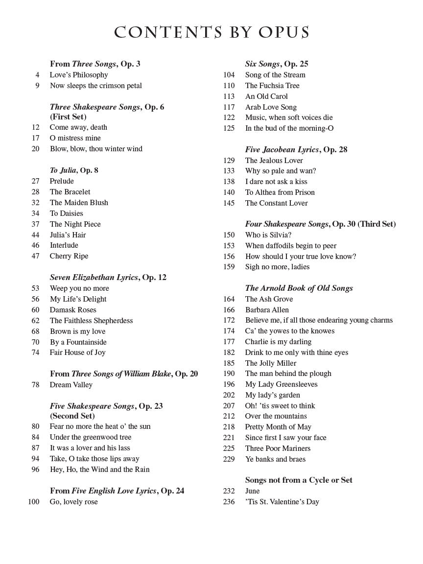 Quilter, Roger - Collected Songs