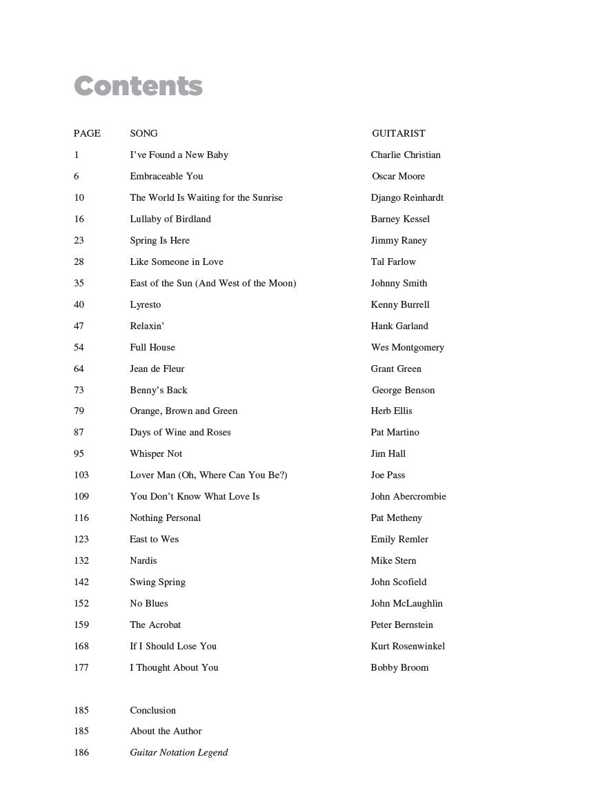 25 Great Jazz Guitar Solos