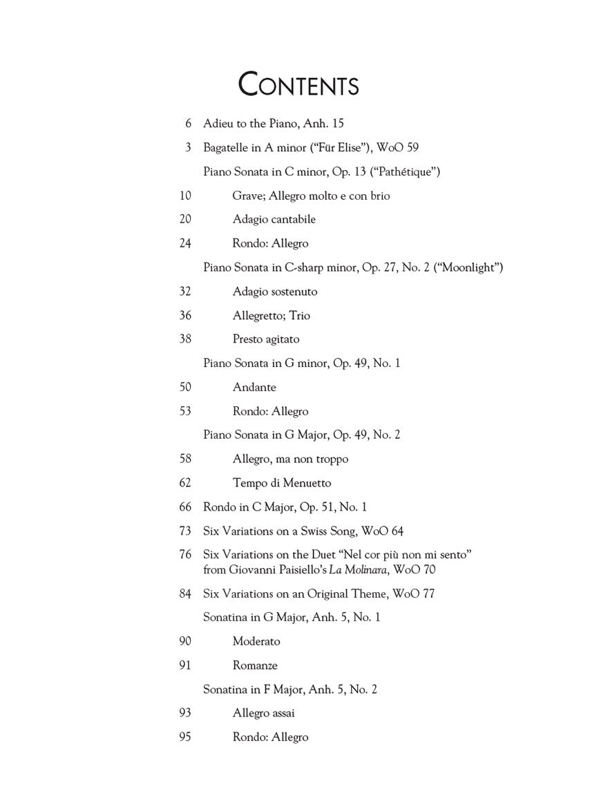 Beethoven Indispensable Beethoven Collection - 12 Famous Piano Pieces