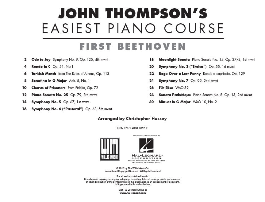 Thompson First Beethoven