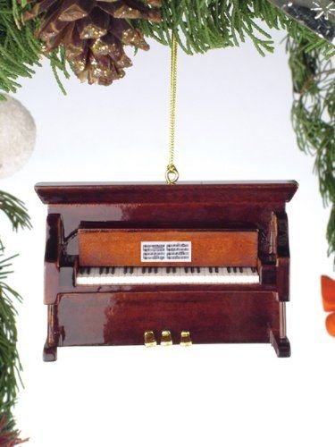 Ornament: 3" Brown Upright Piano