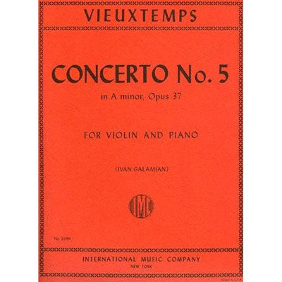 Vieuxtemps Violin Concerto No. 5 in A minor, Opus 37