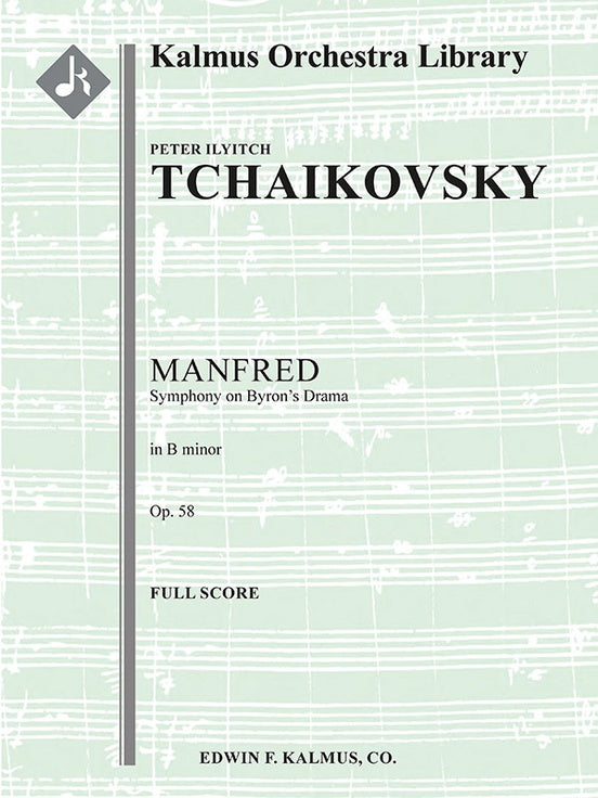 Tchaikovsky: Manfred Symphony, Op. 58 (Full Score)