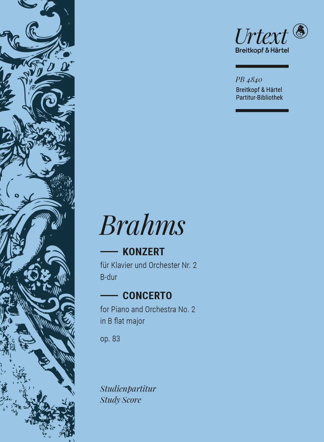 Brahms Piano Concerto No 2 in B flat major Opus 83 - Study Score