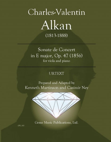 Alkan Sonata de Concerto in E Major Op. 47 for Viola