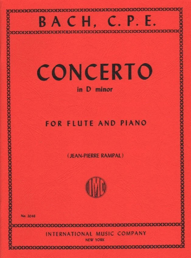 Bach CPE, Flute Concerto in D minor