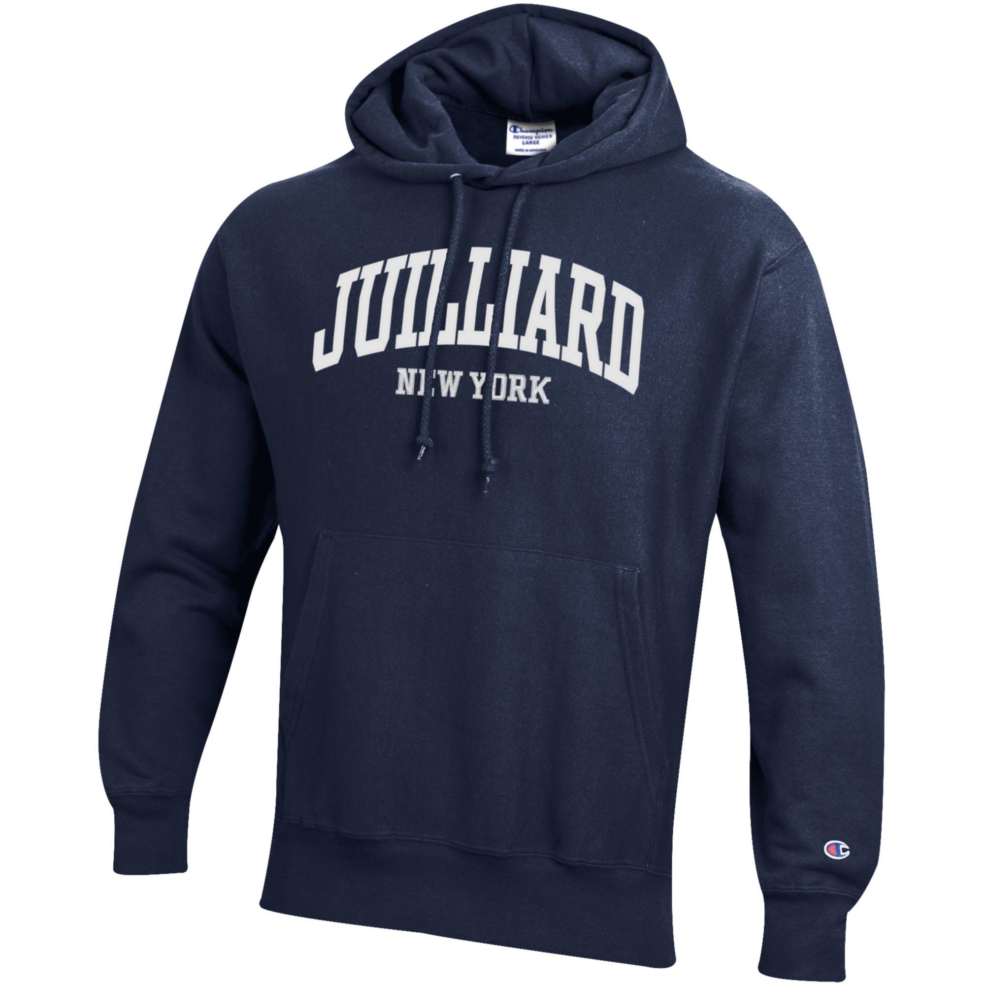 Sweatshirt: 1991 Embroidered Hooded Juilliard NEW YORK logo (L2* & Champion**)