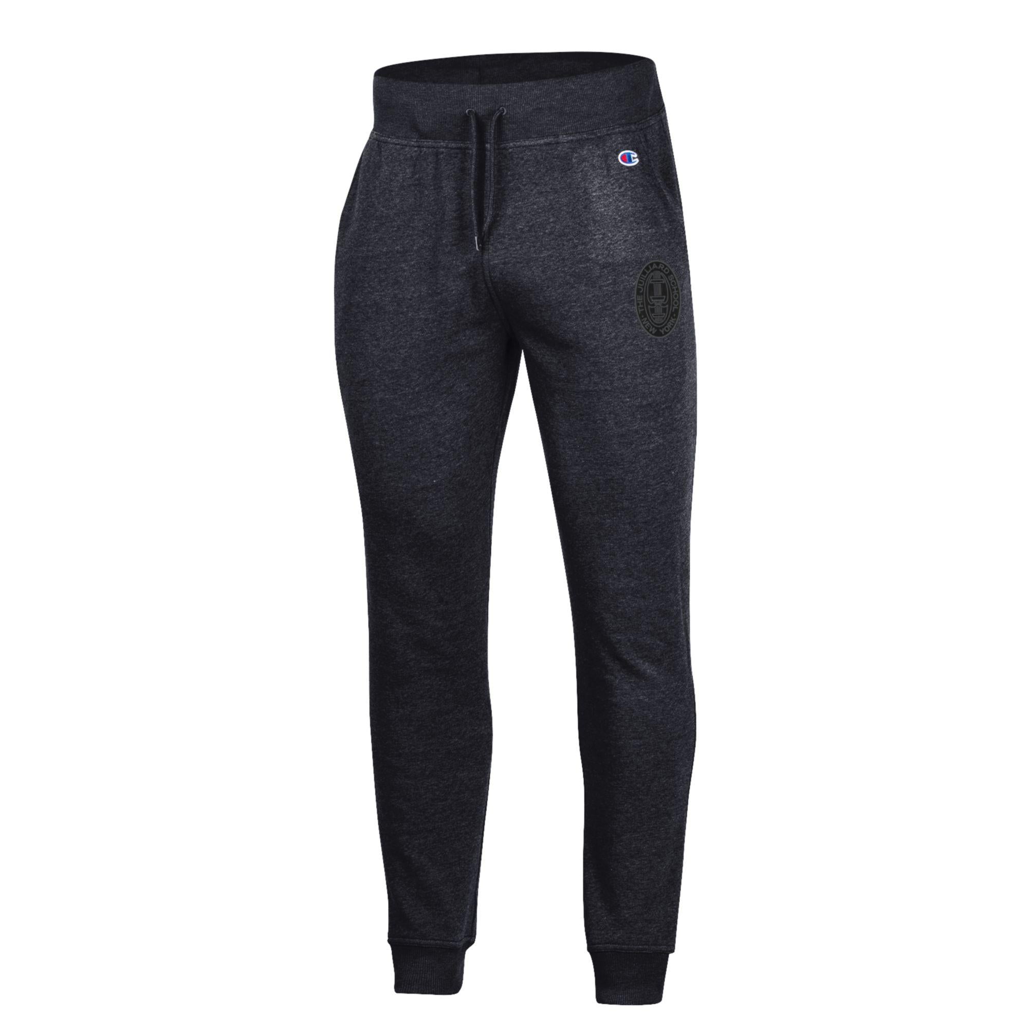 Clearance Sweatpants: Juilliard Triumph Fleece Heathered Black Unisex pants with seal