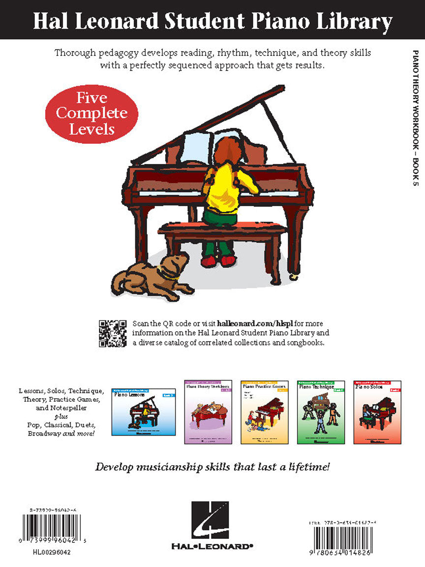 Piano Theory Workbook - Book 5 - Hal Leonard Student Piano Library