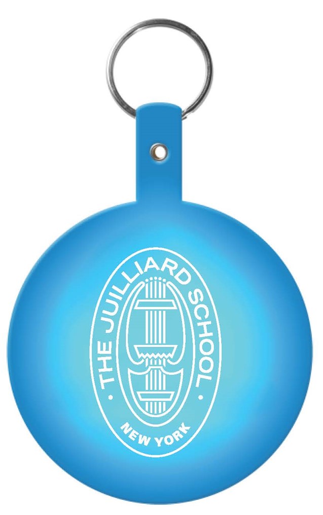Clearance: Keychain: Juilliard Basic Plastic Key Ring with Seal logo