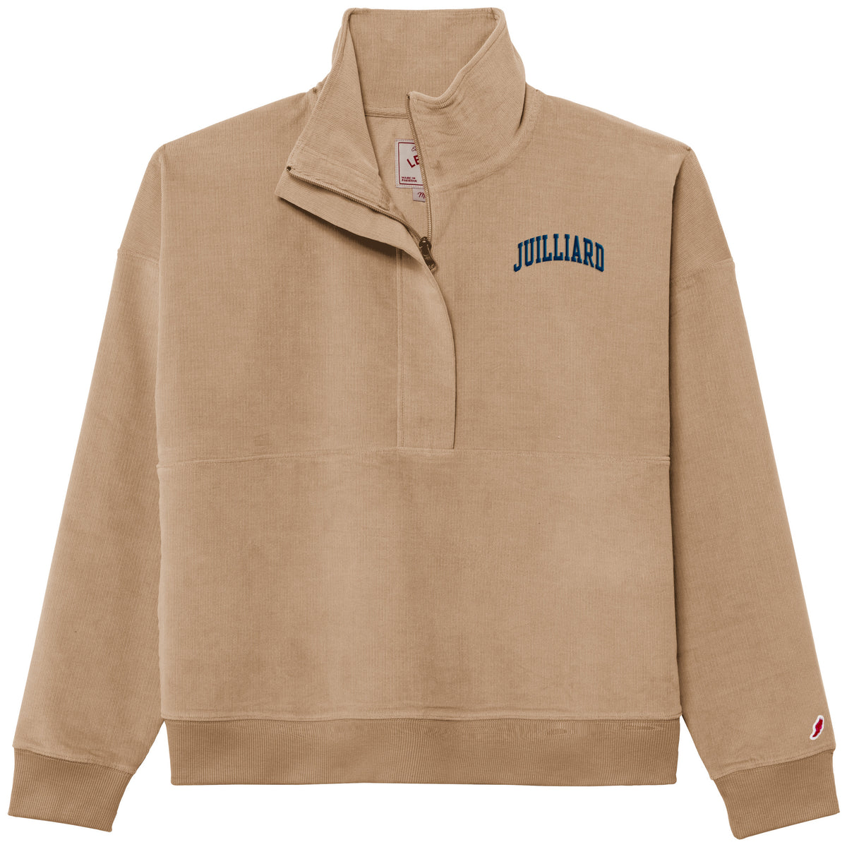 Sweatshirt: Corduroy Quarter Zip FINAL SALE / CLEARANCE