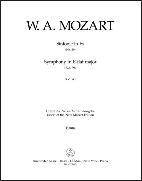 Mozart: Symphony no. 39 in E-flat major K. 543 Wind Set