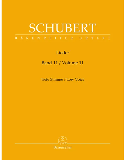 Schubert: Lieder Low Voice Volume 11