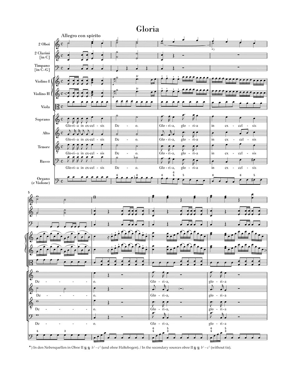 Haydn: Missa Cellensis, Hob. XXII:8 (Full Score)