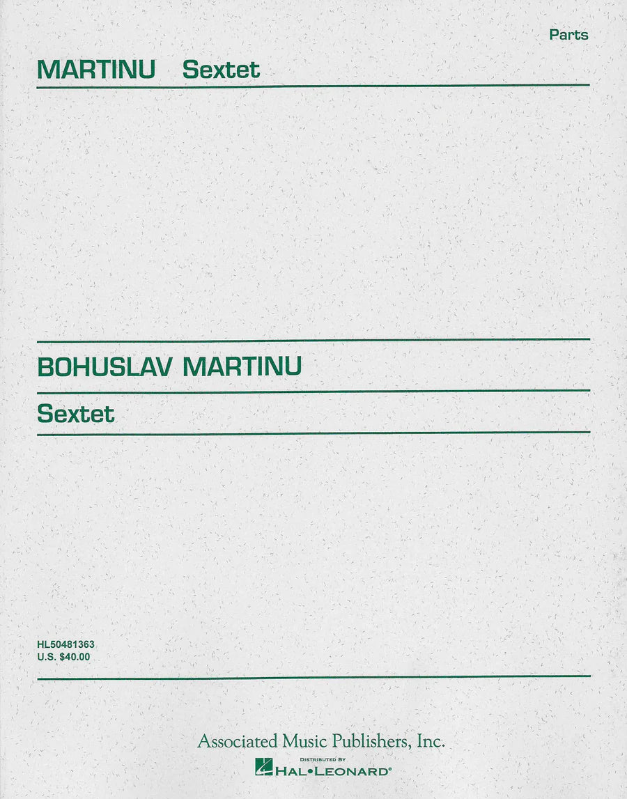 Martinu: Sextet