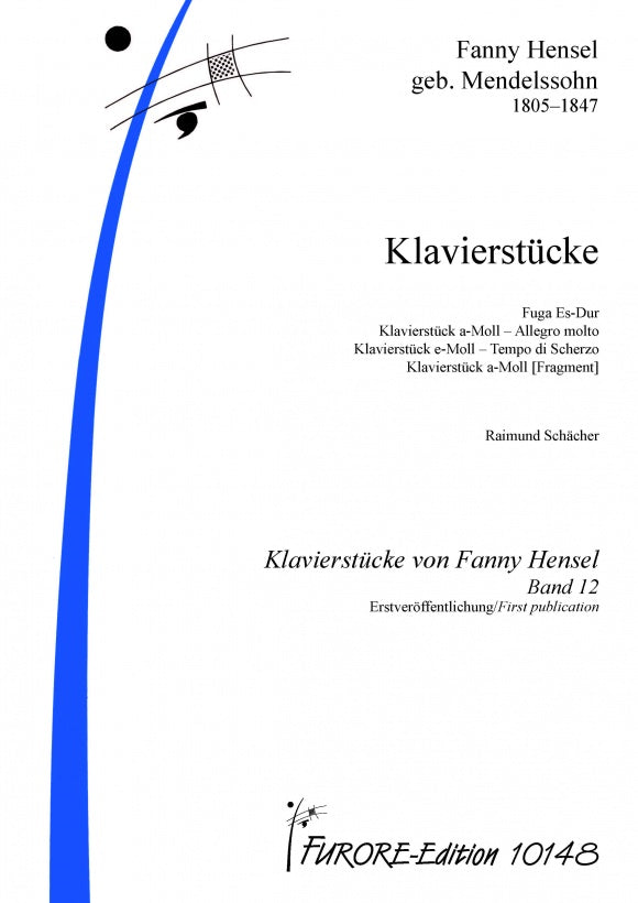 Fanny Hensel Mendelssohn Klavierstücke (Piano Pieces) (F. Hensel piano pieces Vol. 12)