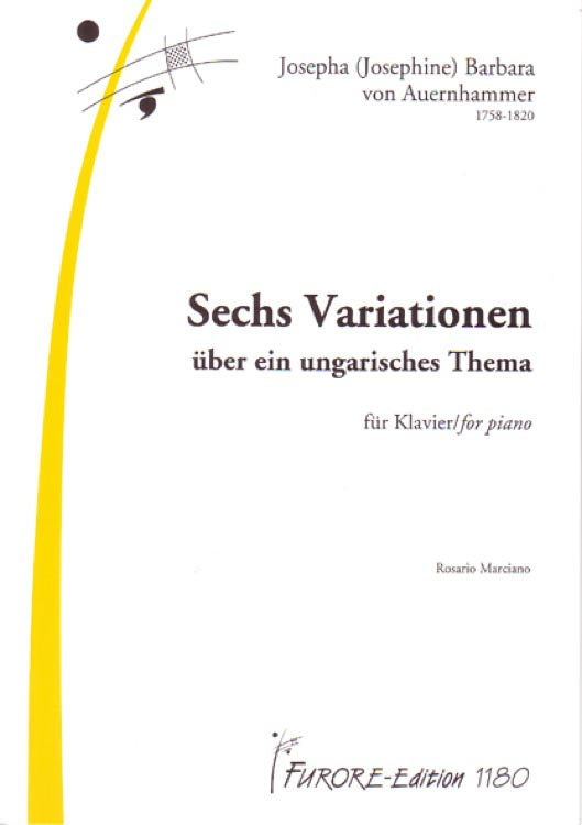 Auernhammer - Sechs Variationen über ein ungarisches Thema for Piano