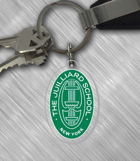 Keychain: Juilliard Seal acrylic (various colors)
