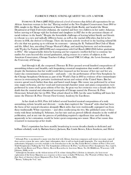 Price: String Quartet No. 2 (Score & Parts)