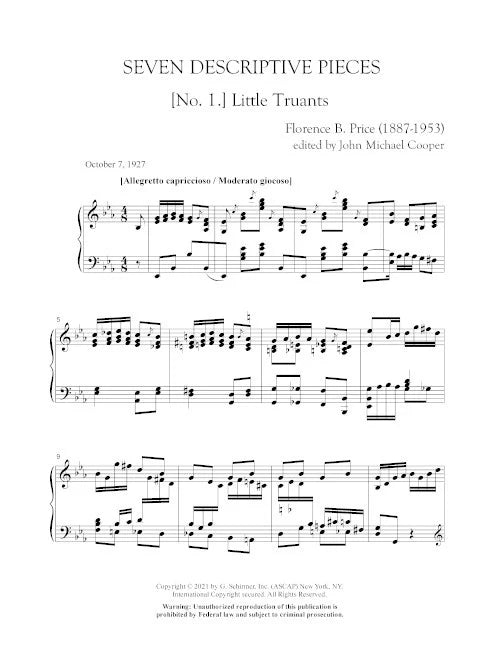 Price: Seven Descriptive Pieces