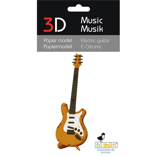 3D Paper Model - Electric Guitar