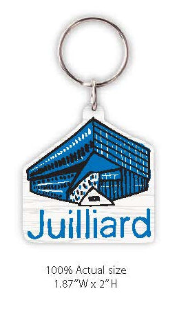Keychain Juilliard Diamond Building (wood)