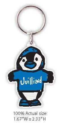 Keychain: Juilliard Penguin (wood)