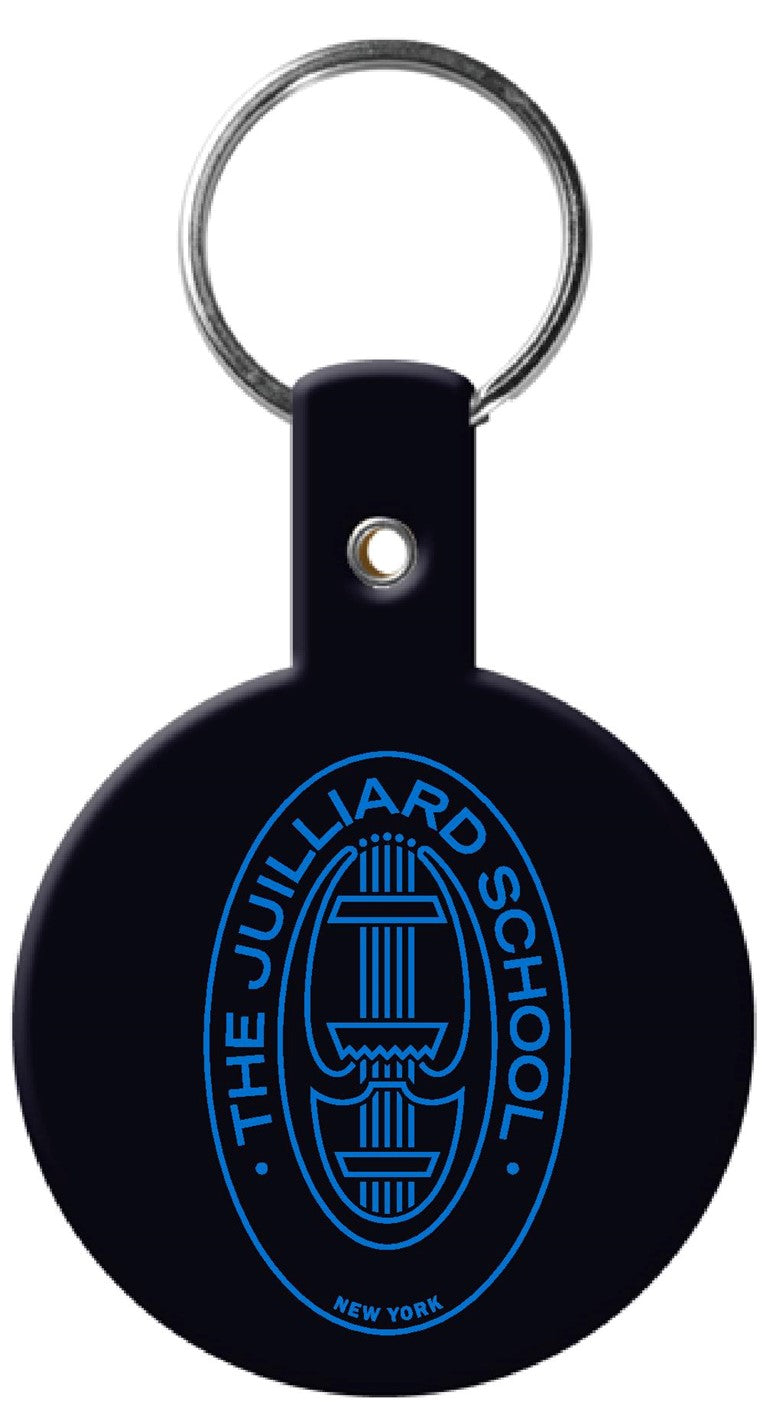 Clearance: Keychain: Juilliard Basic Plastic Key Ring with Seal logo
