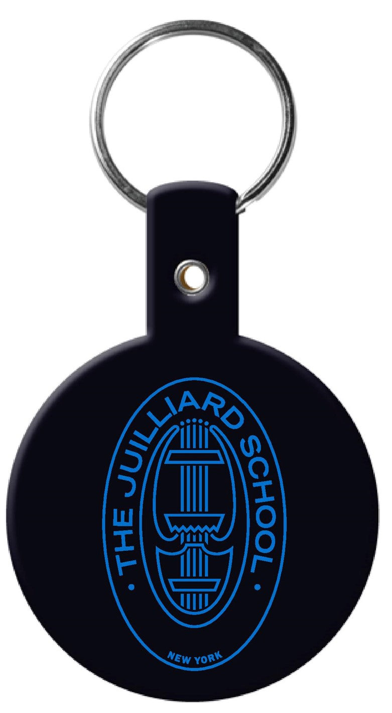 Keychain: Juilliard Basic Plastic Key Ring with Seal logo