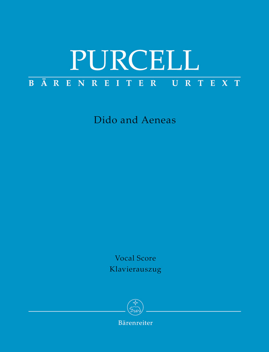 Purcell Dido and Aeneas Vocal Score