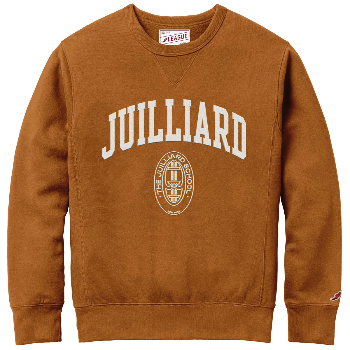 Sweatshirt: Collegiate Embroidered Crew FINAL SALE / CLEARANCE