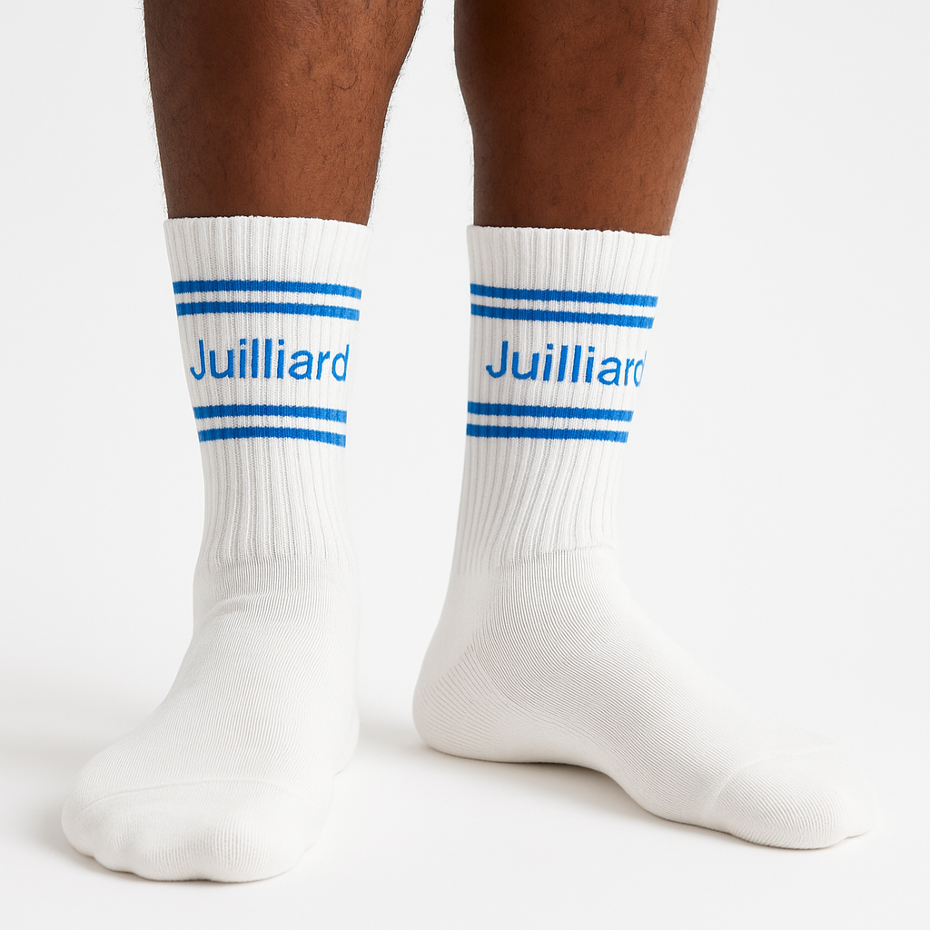 Socks: Juilliard White Performance Crew