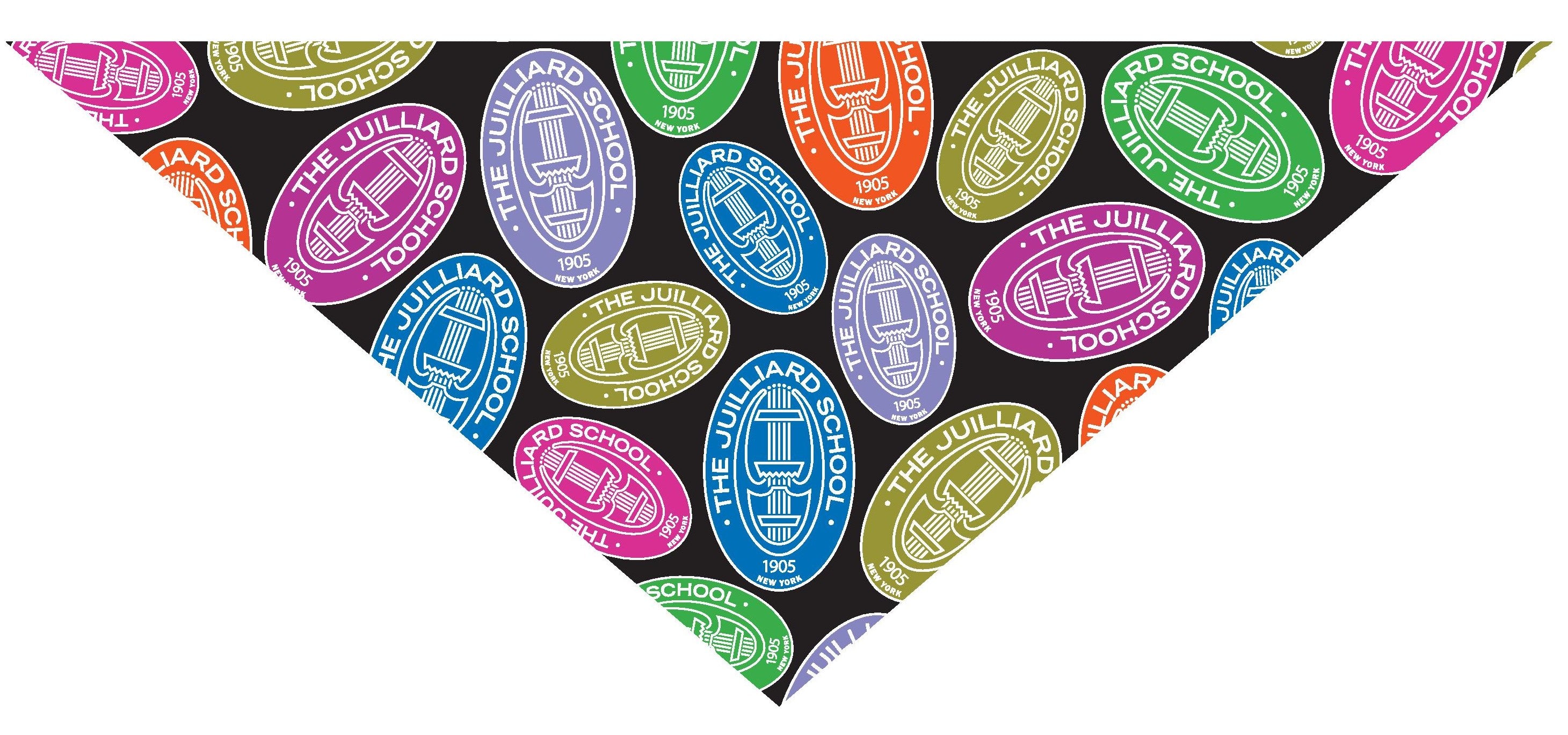Pet Accessory: Juilliard Bandana with seal pattern