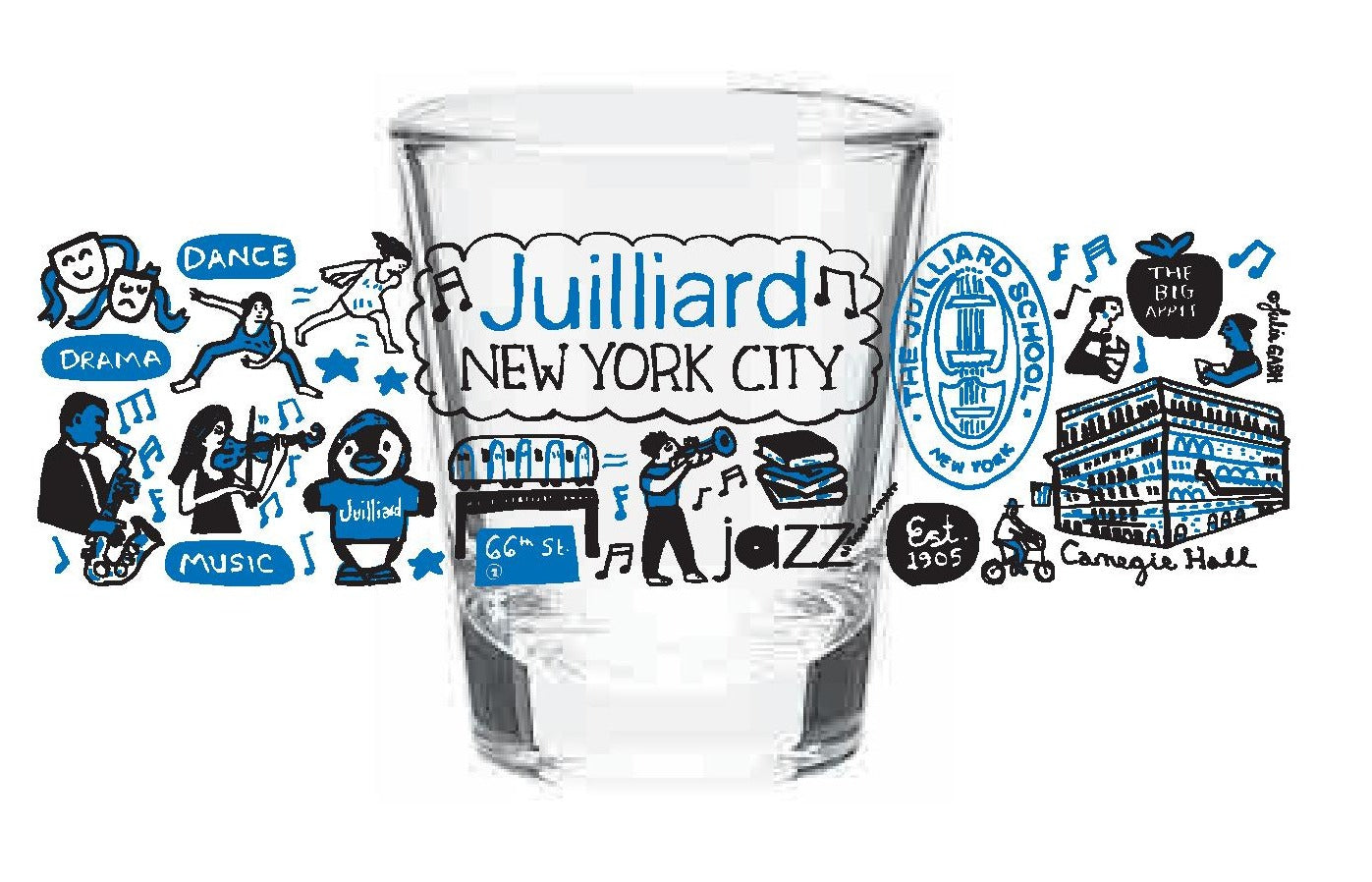 Reed Soaker: Juilliard by Julia Gash Artwork Cup 1 1/2 oz.