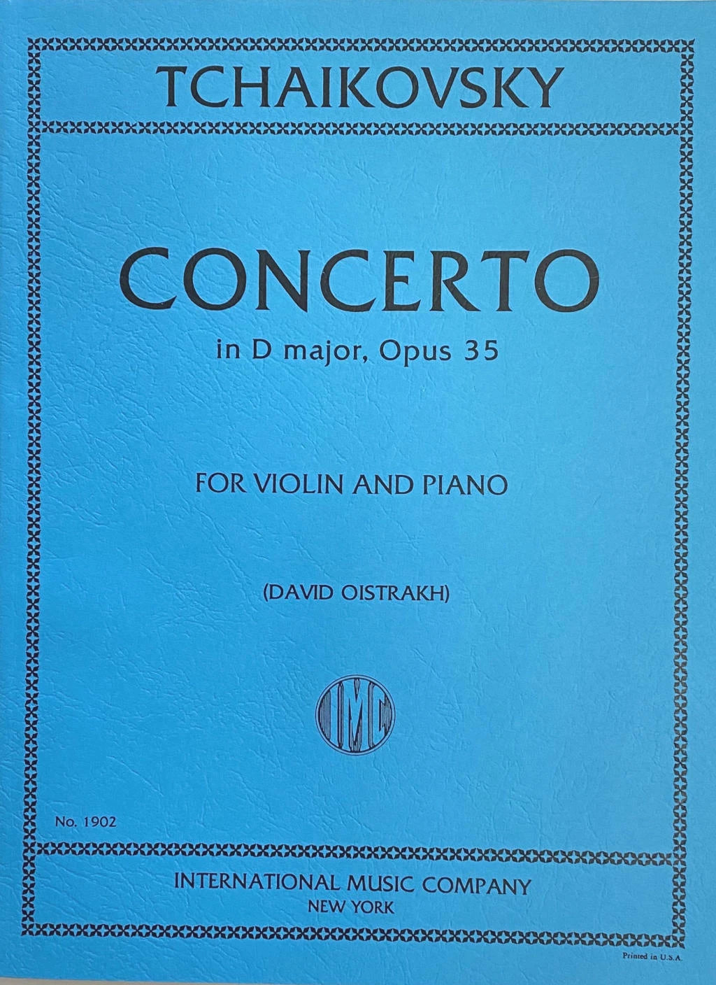 Tchaikovsky Violin Concerto in D major, Opus 35