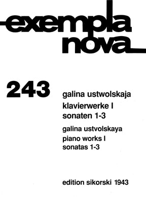 Ustvolskya Sonatas, Nos. 1-3 Piano Solo