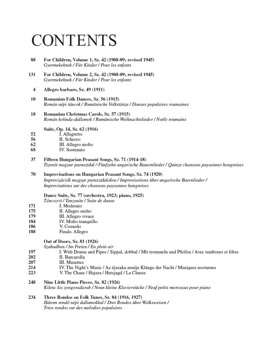 Bartók - Piano Anthology, The