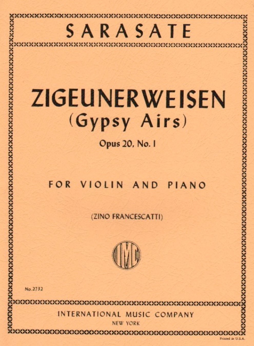 Sarasate Zigeunerweisen (Gypsy Airs)