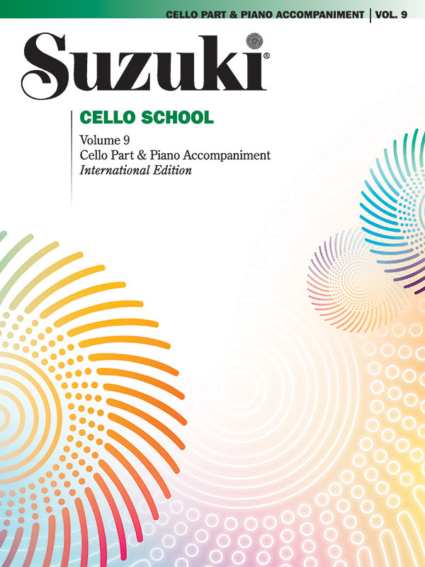 Suzuki Cello School, Volume 9 Cello Part & Accompaniment Book